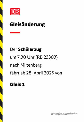 Gleisänderung 23303 in NKLH